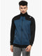 Men Blue Collar Smart Fit Sweatshirt
