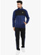 Men Black Collar Smart Fit Tracksuit