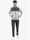 Men Grey Collar Smart Fit Tracksuit