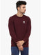 Men Red Round Neck Smart Fit T-Shirt