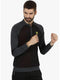 Men Black Fashion Neck Smart Fit T-Shirt