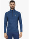 Men Blue Black Fashion Neck Smart Fit T-Shirt