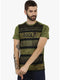 Men Olive Round Neck Smart Fit T-Shirt