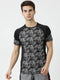 Men Grey Round Neck Regular Fit T-Shirt