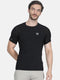 Men Black Round Neck Smart Fit T-Shirt