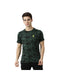 Men Green V Neck Regular Fit T-Shirt