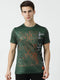 Men Black Round Neck Regular Fit T-Shirt