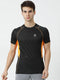 Men Olive Round Neck Regular Fit T-Shirt