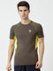 Men Black Round Neck Regular Fit T-Shirt