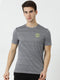 Men Grey Round Neck Regular Fit T-Shirt