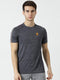 Men Grey Round Neck Regular Fit T-Shirt