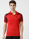 Men Grey Collar Regular Fit T-Shirt