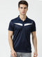 Men Navy Collar Regular Fit T-Shirt