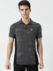 Men Black T-Neck Regular Fit T-Shirt