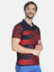 Men Navy Collar Regular Fit T-Shirt
