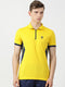 Men Yellow Collar Regular Fit T-Shirt