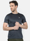Men Grey Round Neck Regular Fit T-Shirt