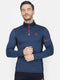 Men Black Collar Regular Fit T-Shirt