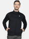 Men Black Collar Regular Fit Sweatshirt
