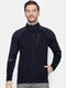 Men Navy Collar Regular Fit Sweatshirt