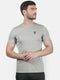 Men Grey Round Neck Regular Fit T-Shirt