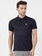 Men Navy Collar Regular Fit T-Shirt