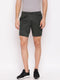 Men Forest Green Regular Fit Shorts