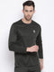 Men Forest Green Round Neck Regular Fit T-Shirt