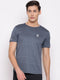 Men Blue Round Neck Regular Fit T-Shirt