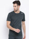 Men Navy Round Neck Regular Fit T-Shirt