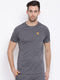 Men Grey Round Neck Regular Fit T-Shirt