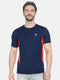 Men Navy Round Neck Smart Fit T-Shirt