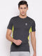 Men Olive Round Neck Smart Fit T-Shirt