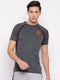 Men Grey Round Neck Regular Fit T-Shirt