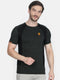 Men Olive Round Neck Regular Fit T-Shirt