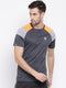 Men Graphite Round Neck Regular Fit T-Shirt