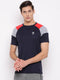 Men Navy Round Neck Regular Fit T-Shirt