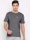 Men Grey Round Neck Smart Fit T-Shirt