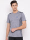 Men Navy Round Neck Smart Fit T-Shirt