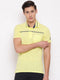 Men Lemon Collar Regular Fit T-Shirt