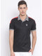 Men Black Collar Regular Fit T-Shirt