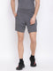 Men Grey Regular Fit Shorts