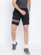 Men Black Regular Fit Shorts