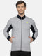 Men Grey Collar Regular Fit Tracksuit