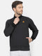 Men Grey Collar Regular Fit Tracksuit