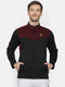 Men Black Collar Regular Fit Sweatshirt