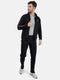Men Navy T-Neck Regular Fit Tracksuit