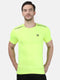 Men Green Round Neck Smart Fit T-Shirt