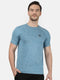 Men Sky Round Neck Smart Fit T-Shirt