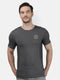 Men D.Grey Round Neck Smart Fit T-Shirt